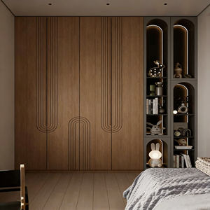 Armario de Madera Personalizado de Alta Calidad BALOM, Diseño Minimalista con Tiradores Invisibles, Mueble de Dormitorio Robusto y Duradero - Product Image 3