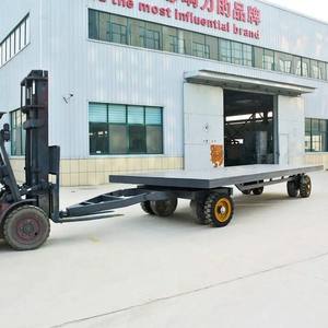 工厂仓库物料运输用重型工业平板拖车 - Product Image 3