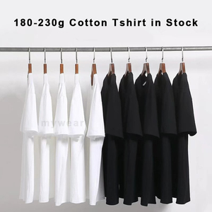 Camisetas de Hombre Planas de Algodón Unisex 100% Algodón Lisas al por Mayor Baratas en Stock Diseño Personalizado con Logotipo Bajo MOQ Entrega Rápida - Product Image 1