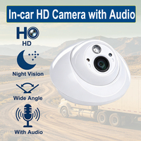 Caméra Dôme Professionnelle AHD 1080P pour Véhicule avec Microphone Intégré, Grand Angle de 150 Degrés, Moniteur IP pour Voiture Commerciale OEM/ODM