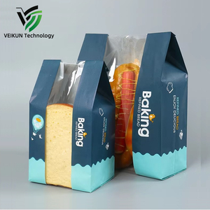 Sacchetto per Pane in Carta Kraft Antiossidante VEIKUN con Finestra, Logo Personalizzato, Biodegradabile, per Imballaggio di Toast e Prodotti da Forno - Product Image 5