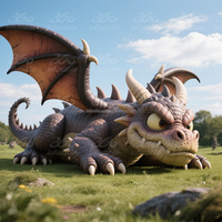 360 gonflable personnalisé parc à thème géant gonflable Dragon Attraction publicité gonflables