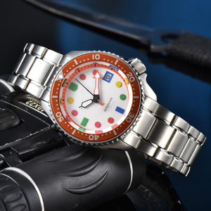 Montre-bracelet automatique pour homme personnalisée, luxe, verre saphir, étanche, acier inoxydable, mécanique, <span class=keywords><strong>Seiko</strong></span>, luminescente - Product Image 2