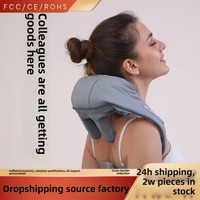 Trapèze et masseur cervical rechargeables transfrontaliers pétrissage à la main thérapie thermique dispositif d'épaule et de cou