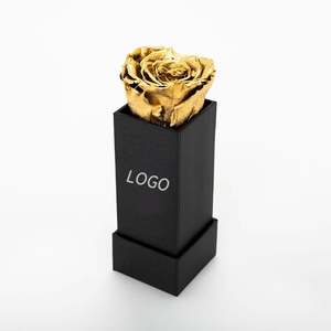 กล่องของขวัญกระดาษกล่องกระดาษแข็งทรงสี่เหลี่ยมลายดอกไม้สำหรับกุหลาบเดี่ยวดีไซน์ตามสั่งไม่เหมือนใคร - Product Image 5