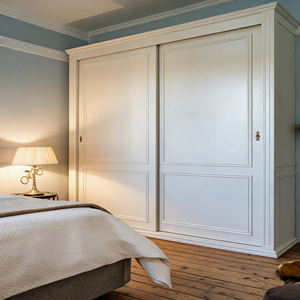 Customizable Multiple Styles <b>White</b> Matte Solid Wood <b>Wardrobe</b>, Modern Minimalist Closet, Bedroom Furniture Best Price Ardrobe - Product Image 4