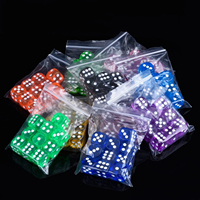 Dados Acrílicos Sueltos Translúcidos D6 al por Mayor, Dados de Seis Caras de 16 mm para Juegos de Mesa, Casino, Bunco, Yahtzee