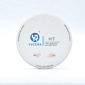 Tandheelkundige Zirkonia Schijf <span class=keywords><strong>98Mm</strong></span> Yucera Ht Wit (1200mpa/45% Trans.) | ISO 13356 Gecertificeerd - Product Image 2