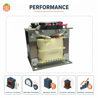 Transformateur d'isolement basse fréquence 300V 50Hz 4800VAC, transformateur à lamelles EI avec bornier pour l'industrie des nouvelles énergies