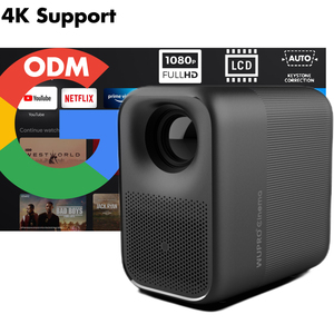 Mini Proyector Portátil ODM Wupro 2+16GB, Enfoque Automático, 320 ISO Lúmenes, HDR10, LCD, Compatible con 4K, Google TV, Mini Proyector Inteligente Portátil - Product Image 1