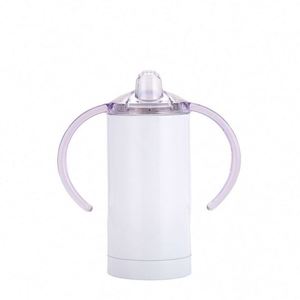 Gobelets isothermes classiques en acier inoxydable de 12 oz avec 2 couvercles et poignée pour enfant - Retour à l'école - Product Image 4