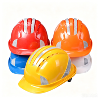 Casque de sécurité en ABS fluorescent réfléchissant, durable, résistant aux chocs, ventilé, multicolore, garantie 1 an