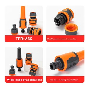 New <b>Rubber</b>-coated Plastic High-pressure Household Car Wash Water Gun Multi-<b>spray</b> Car-washing Watering Nozzle Garden Tool Model - Product Image 4