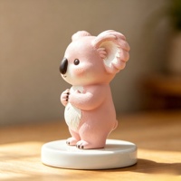 Sculpture de koala BZY de taille personnalisable, adaptée à la décoration intérieure et extérieure, statue en résine transparente.