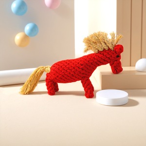 Juguetes de Cuerda de Algodón con Forma de Animal para Perros, Juguetes para Masticar y Aliviar la Dentición - Product Image 4