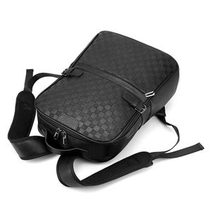 Salida de fábrica asuntos de negocios Gran capacidad resistente al agua pu mochila de viaje hombro bolsa de ordenador portátil para los hombres - Product Image 3