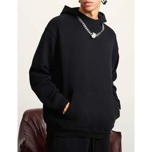 2025 Unisex Atlético Sudadera con capucha de gran tamaño Mock Neck Fleece Pullover Heavyweight Sudadera con capucha Streetwear Y2K tamaño 6XL para hombres - Product Image 1