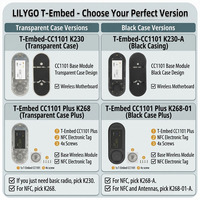Carte de développement IoT LILYGO T-Embed CC1101 Plus ESP32-S3 avec écran LCD de 1,9 pouce et PN532 + NFC + télécommande infrarouge