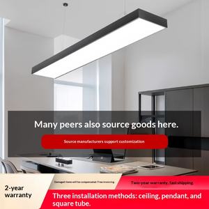 Desk Lamp <b>LED</b> Hanging <b>Light</b> Office Gym Shopping Mall Commercial Strip <b>Light</b> Square <b>Tube</b> Line <b>Light</b> Hanging <b>Light</b> - Product Image 1