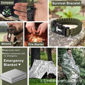 Kit de Herramientas de Supervivencia Multiusos de Acero Inoxidable 21x11.5x5.5cm, Equipo de Emergencia para Exteriores 19 en 1 - Product Image 2