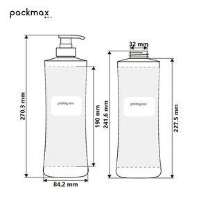 1000ml White PET <b>Shampoo</b> Bottle Pump Sprayer-Large Capacity Conditioner Container for Salon-Silk Screen Printing Factory Custom - Product Image 4