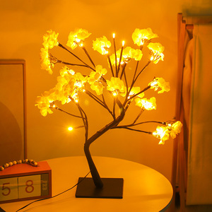 โคมไฟตั้งโต๊ะรูป<span class=keywords><strong>ต้น</strong></span>ไม้ดอกมะลิและกุหลาบ LED สีสันสดใสสำหรับตกแต่งเทศกาลวันหยุด งานแต่งงาน ของขวัญคริสต์มาส ตกแต่งห้องพักโรงแรม ไฟกลางคืน - Product Image 3