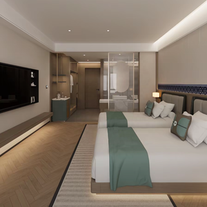 Ensemble de mobilier de chambre d'hôtel moderne et durable à prix d'usine, facile à nettoyer et à entretenir, panneaux en bois robustes, ensembles de chambres d'hôtel, complexe hôtelier et spa - Product Image 2