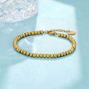 Custom Metal Round logo Tags Jewelry Women <b>Gold</b> <b>Beads</b> Chain <b>Bracelets</b> Jewelry - Product Image 4