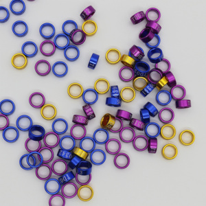 Altri prodotti per animali domestici per tutte le stagioni anelli colorati in ferro tondo per anelli per gambe di uccelli - Product Image 4