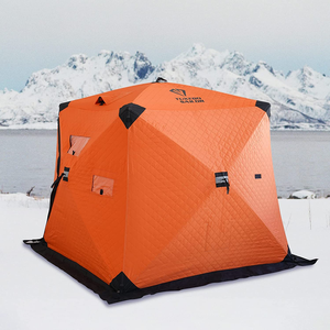 US CA livraison gratuite livraison directe approvisionnement d'usine <span class=keywords><strong>tente</strong></span> hexagonale <span class=keywords><strong>de</strong></span> pêche sur glace d'hiver 2 3 4 personnes pêche sur glace sauna <span class=keywords><strong>tente</strong></span> esquimau - Product Image 6