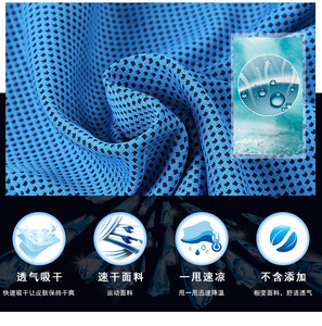 ผ้าเช็ดตัวไมโครไฟเบอร์สำหรับกีฬา แห้งเร็ว ลายปรับแต่งได้ - Product Image 6