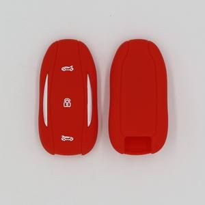 Funda de silicona para llave remota para <span class=keywords><strong>Tesla</strong></span> Model 3 S Fob Shell Jacket Sleeve 3 botones - Product Image 5