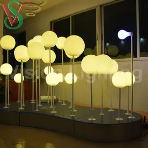 Lampu bola RGB dapat diprogram LED dekorasi luar ruangan Natal musik interaksi panggung lanskap