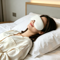 Masque de sommeil chaud et froid avec lumière de réveil au lever du soleil, masque oculaire rechargeable, thérapie par chaleur et froid pour les yeux secs et gonflés, réveil matinal doux