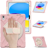 Étui de tablette rose antichoc en silicone pour iPad 2022 10e génération 10,9 pouces 10 Gen Housse de protection pour fille
