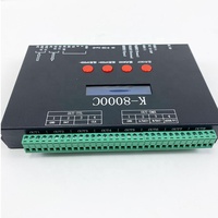 Controlador LED K-8000C K8000C de 8 Puertos de Salida Programables para Tiras de LED RGB Pixel, Compatible con SPI DMX
