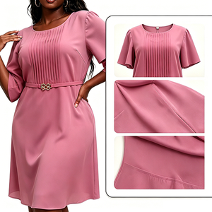 <span class=keywords><strong>Abiti</strong></span> da Chiesa alla Moda per Donne, <span class=keywords><strong>Eleganti</strong></span> e Casual, <span class=keywords><strong>con</strong></span> <span class=keywords><strong>Maniche</strong></span> Lunghe e Colletto Quadrato, Vestito Plissettato da Ufficio, <span class=keywords><strong>Abiti</strong></span> Africani per Donne - Product Image 2