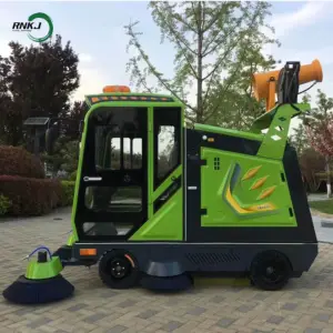 Road Sweeper With High-pressure Water Gun And Fog Bubble Street Cleaning Machine