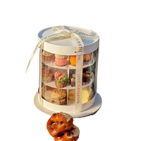 Pochettes d'emballage personnalisables en carton kraft gaufré, recyclables, avec pelliculage mat et doublure plastique, pour desserts, pâtisseries, goûters et collations
