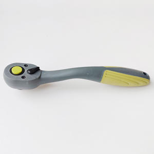 Clé à cliquet Dafei 12 pouces métrique en acier au vanadium, manche en H, revêtement plastique gris-vert, outil de réparation automobile - Product Image 4