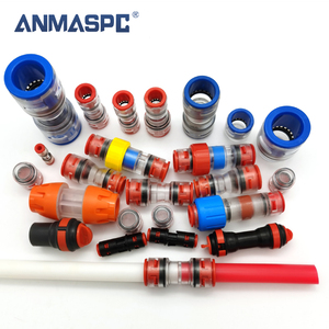 FTTX micromicrokonnektörler plastik şeffaf microhdpe çoğaltıcı düz konektörler için HDPE FPU14mm kanal tüp konektörü - Product Image 6