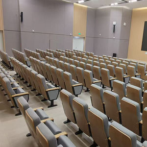 Chaises d'auditorium pliantes en bois modernes avec tablette d'écriture pour l'école, la maison, le bureau, l'église, le <span class=keywords><strong>salon</strong></span>, le cinéma et le théâtre - Product Image 6