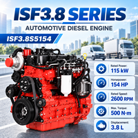 Moteur diesel pour camion Cum ISF3.8S5154 115 kW 154 CV, couple élevé, puissance durable pour fourgons, pick-ups, logistique, véhicules commerciaux