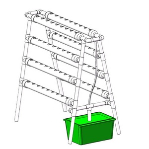 Système de culture hydroponique <span class=keywords><strong>industrielle</strong></span> de haute qualité avec tuyaux PVC NFT pour la culture de légumes - Product Image 5