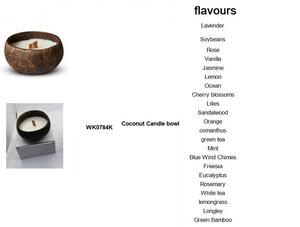 Recortador de cera de soja con aroma de tamaño múltiple, novedad, artesanal, <span class=keywords><strong>sin</strong></span> <span class=keywords><strong>humo</strong></span>, mecha de madera a granel, vela de concha de Coco para regalos, venta al por mayor - Product Image 3