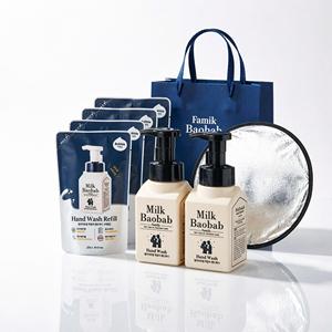 <b>Milk</b> Baobab Hand Wash Set 300Ml X2 250Ml X4 Refill Family Daily Skin Care All Skin Types K Beauty Formula - Product Image 1