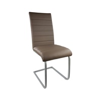 Chaise de salle à manger au design moderne en forme de Z contemporain, chaise de salle à manger en cuir PU personnalisée, restaurant, hôtel, café