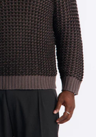 Pull en maille mélangeée chaud d'hiver pour homme, col boutonné, manches longues, modèle ODM
