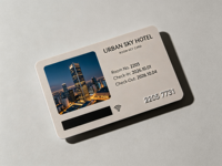 Maßgefertigte Matte PVC-Hotelkarte 13,56 MHz mit CMYK-Offsetdruck RFID NFC Hotelzimmer-Zugangskarte Mitgliedskarte