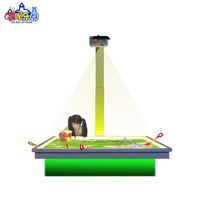 Jeu de projection 3D interactif AR pour enfants, aire de jeux éducative intérieure sur le thème du château de jeux